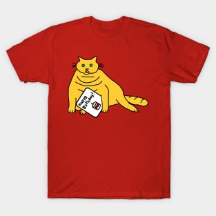 Chonk Cat says Happy Birthday T-Shirt